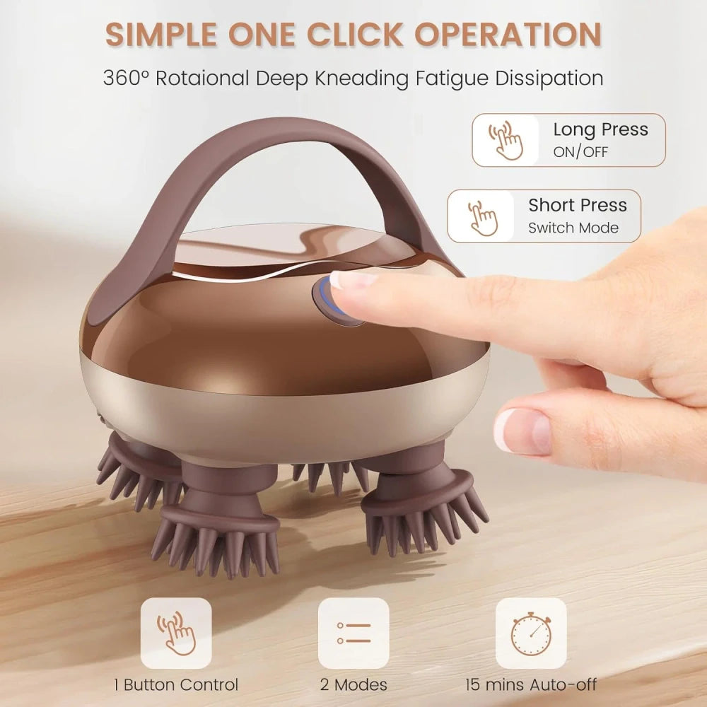Electric Waterproof Scalp Massager