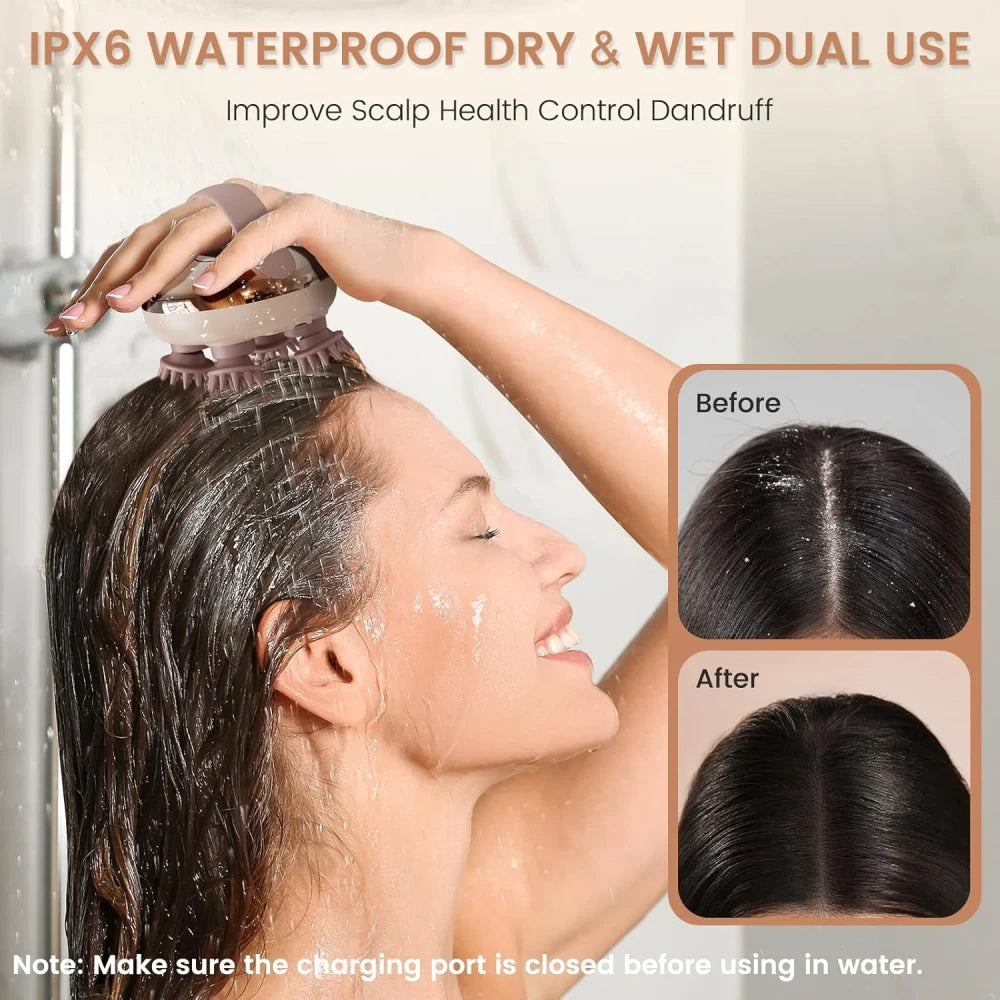 Electric Waterproof Scalp Massager